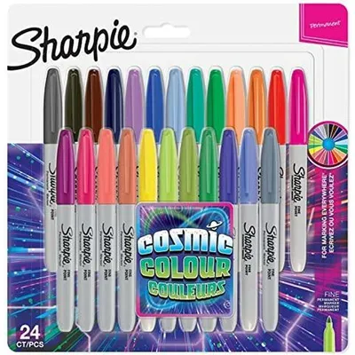 Zdjęcie produktu dla Sharpie 2033672 Marker permanentny FINE, blister 24 sztuki