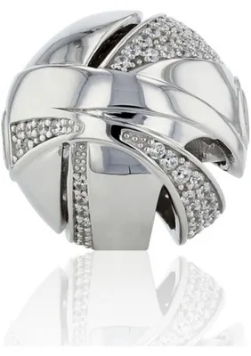 Obrázok produktu pre Luna-Pearls – 656.1014 – guľôčkový zapínací mechanizmus – rhodiované striebro 925 – zirkón – 16 mm
