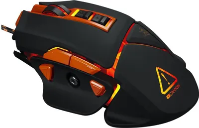 Immagine prodotto di Canyon Gaming Maus Hazard retroilluminazione a LED nero/arancio al dettaglio