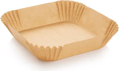 Obrázok produktu pre Papierová forma do fritézy štvorcová DELÍCIA 20 x 20 cm, 50 ks