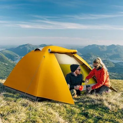 Produktbild von Leichtes 3-4 Personen Zelt mit Veranda und Aluminiumstütze