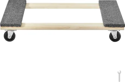 Obrázok produktu pre SucceBuy vozík na nábytok, nosnosť 1000 lbs, 18 x 30, 4 x 3 PP otočné kolieska, vozík na ťažký nábytok z tvrdého dreva, sťahovací vozík na čistenie nábytku a domácnosti