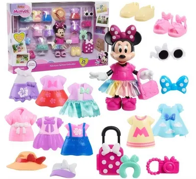 Obrázek produktu pro Panenka Figurka Minnie Disney Velká módní sada s oblečením Doplňky Kostýmy