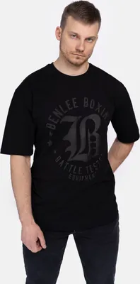 Produktbild von Herren T-Shirt Oversize BUCKLEY Black/Grey L BENLEE