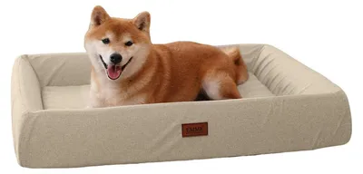 Immagine prodotto di Cuccia ortopedica per cani, divano ergonomico, 89x67 cm, color kaki