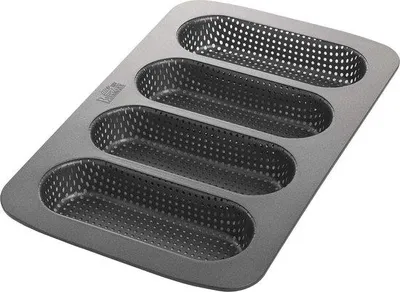 Produktbild von Famanu Backblech für 4 Mini Baguettes - Kohlenstoffstahl