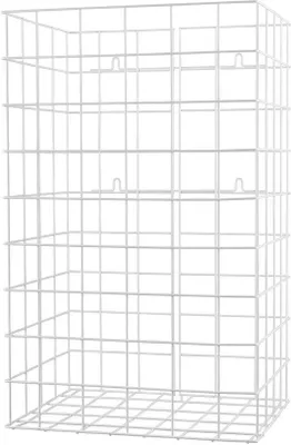 Produktbild von MediQo-line Abfallkorb | Zink | weiß | 60 Liter