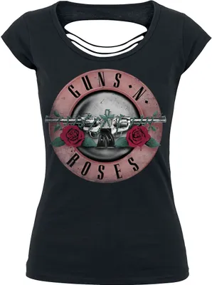Produktbild von Guns N' Roses T-Shirt Damen Pink Bullet schwarz L