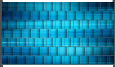 Produktbild von Wallario Zaunsichtschutz mit Motiv Blau und schwarz gestreift - Abstraktes Streifenmuster für Ein- und Doppelstabmatten Zäune in der Größe 250 x 140 cm