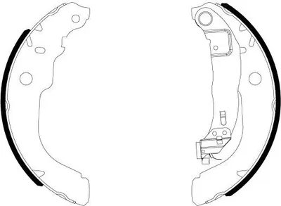 Produktbild von TEXTAR HINTEN Bremsbackensatz für CITROËN C3 II