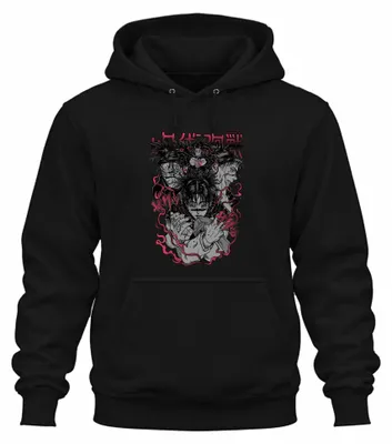 Immagine prodotto di 呪術廻戦 Sukuna Yuji Megumi Anime Manga Regalo Anime Estetica Felpa con cappuccio Unisex, Nero, XXL
