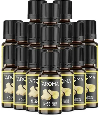 Produktbild von myAROMA Flavour Drops Ingwer 17x10ml – Zuckerfrei, Kalorienfrei & Vegan