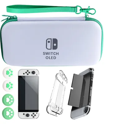 Obrázek produktu pro INF Ochranná sada pouzdra pro Nintendo SWITCH OLED Zelená