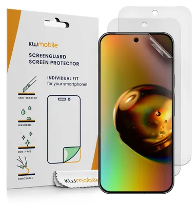 Produktbild von kwmobile 3x Folie matt kompatibel mit Google Pixel 10 / Pixel 10 Pro / Pixel 9 Pro - Displayschutzfolie Schutzfolie - Displayschutz Displayfolie