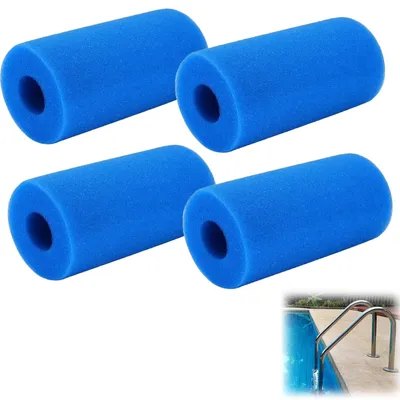 Obrázek produktu pro Filtrace do bazénu, houbka, omyvatelná, 4 kusy, 8 cm, pro filtry bazénů