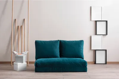Immagine prodotto di Hanah Home, Taida - Verde petrolio, Divani letto, Divano letto a 2 posti, Verde petrolio, Poliestere, 120 x 62 x 68 x cm