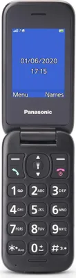 Produktbild von Panasonic KX-TU400, Klappgehäuse, Single SIM, 6,1 cm (2.4"), 320 x 240 Pixel, Bluetooth, Grau