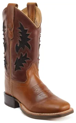 Produktbild von Jama Old West Westernreitstiefel Westernstiefel Kinder u. Jugendliche, braun-stick, Größe:37