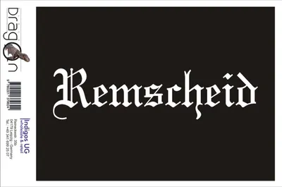 Produktbild von Aufkleber / Autoaufkleber - JDM / Die cut / Auto / OEM - Stadt Remscheid - 200x50mm gelb - Heckscheibe / Heckscheibenaufkleber