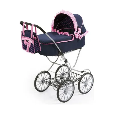 Immagine prodotto di Carrozzina per bambole Reig Carrozzina per bambole blu navy 64 cm