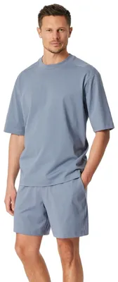 Image de Schiesser pyjama pantalon court modern nightwear blue hommes
