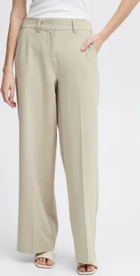 Image de Pantalon en tissu pour femme Fransa FRFRIGA PA 2, 64 % polyester, 32 % viscose, 4 % Élasthanne, coupe classique
