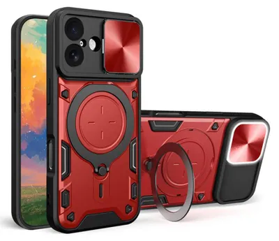 Produktbild von Techsuit – CamGuard Pro Hülle für iPhone 17 – rot