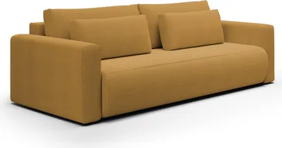 Immagine prodotto di Erbezzo - Divano Letto 2 Posti, 240x105 cm Giallo, Contenitore