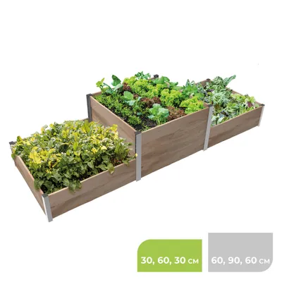 Produktbild von BioGreen 3m² Hochbeet ErnteMAXX in Siegerpodestform erhältlich in 2 Höhen