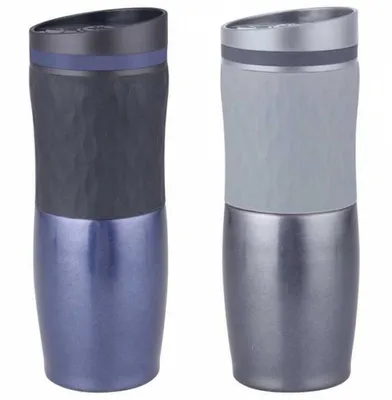 Obrázok produktu pre Termohrnček z nehrdzavejúcej ocele s protišmykovým povrchom 500 ml KAMILLE KM-2047