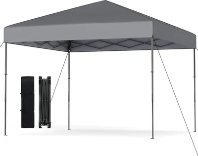 Produktbild von Pop-Up-Pavillon mit UV50+-Schutz, höhenverstellbar, Grau