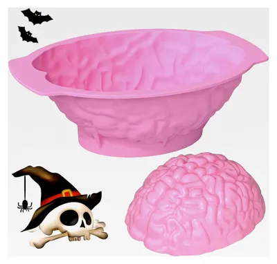 Produktbild von Silikonform Gehirn für Pudding und Backen, Halloween Kuchenform