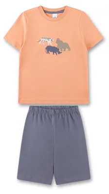 Produktbild von Sanetta Jungen-Schlafanzug kurz orange Tiere 92