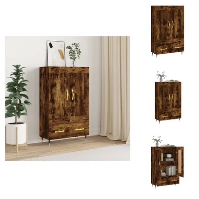 Obrázek produktu pro vidaXL Highboard kouřový dub 69,5x31x115 cm materiál na bázi dřeva - Příborníky