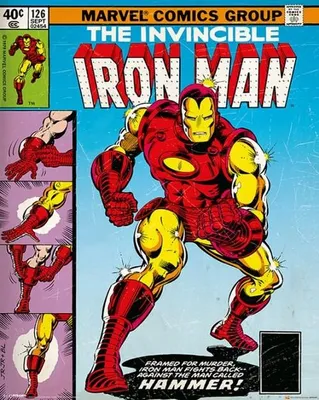 Obrázek produktu pro Iron Man – obálka Marvel – 40 x 50 cm – plakát