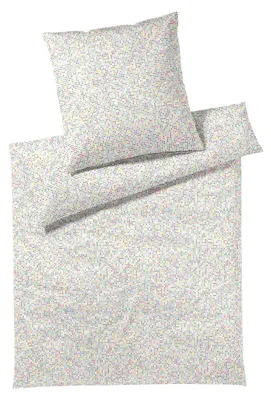 Produktbild von elegante Bettwäsche-Garnitur Mako-Satin Pixie Farbe Weiss Größe 135x200+80x80