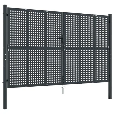 Obrázek produktu pro Zahradní branka antracitová 300 x 200 cm ocelová