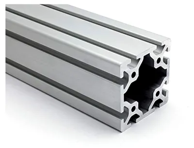 Produktbild von Aluminiumprofil 80x80S I-Typ Nut 8 (schwer), eloxiert in Silber