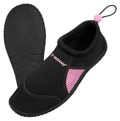 Immagine prodotto di Trizand 27438 Scarpe da acqua antiscivolo 5 mm, taglia 37, nero e rosa