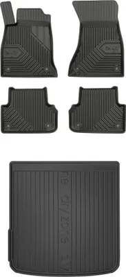 Produktbild von FROGUM Gummimatten Auto Fußmatten + Kofferraummatte für Audi A4 B9 Avant 2015-23