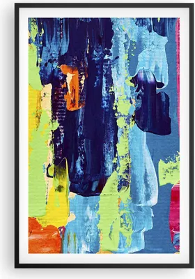 Produktbild von Gerahmtes Poster - Schwarzer Rahmen - Abstraktion Design Grafik - 61x91,5 cm - Wand Bild - Wanddeko - Wandbilder - Wandposter - Bilderrahmen - Bilder - Kunstdruck - Wandbild - P2BPA61x91-3131