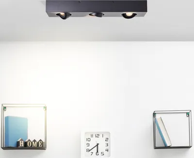 Produktbild von BRILLIANT schwarze LED Deckenleuchte DORO | 3er Deckenspot mit schwenkbarem Spots | 3x GU10 4,5W 345 Lumen 3000 Kelvin - wechselbares Leuchtmittel | Metall
