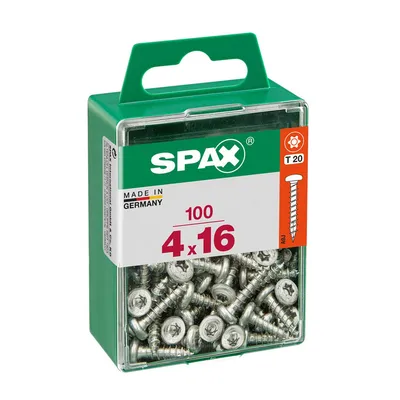 Immagine prodotto di Set 100 viti in acciaio pozidriv SPAX testa tonda, Diam.4 mm x L.16 mm
