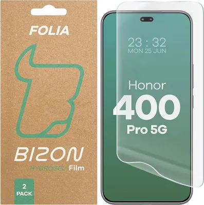 Produktbild von Bizon Glass Hydrogel Front Honor 400 Pro 5G [2 PACK]