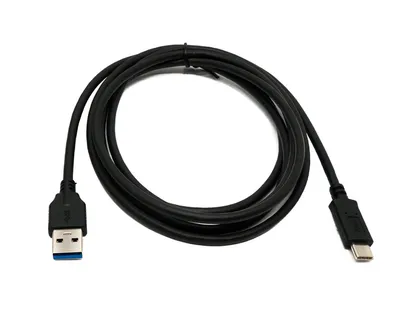 Zdjęcie produktu dla SYSTEM-S Kabel USB 3.1 2 m z wtyczką typu C na wtyczkę 3.0 A 5 Gbit/s 100W w kolorze czarnym