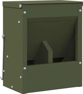 Zdjęcie produktu dla vidaXL Karmnik dla królików oliwkowozielony 20 x 12,5 x 25 cm
