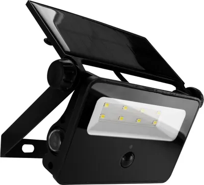 Produktbild von Solar LED Flutlicht mit Bewegungsmelder SANTOR 2W 6500K IP65 schwarz