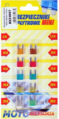 Image de BEZ4007 MINI fusibles de voiture set de 10 pcs