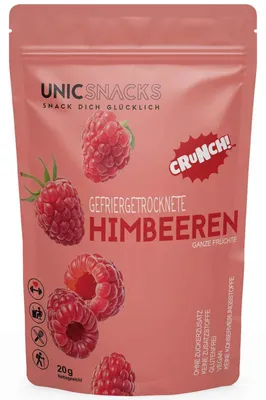 Produktbild von Unicsnacks Gefriergetrocknete Himbeeren 20g