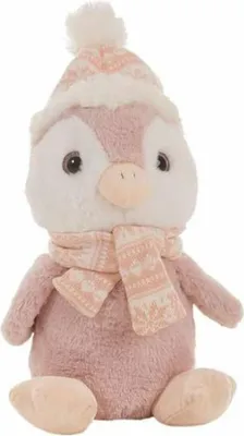 Image de Peluche pingouin rose (28 cm)